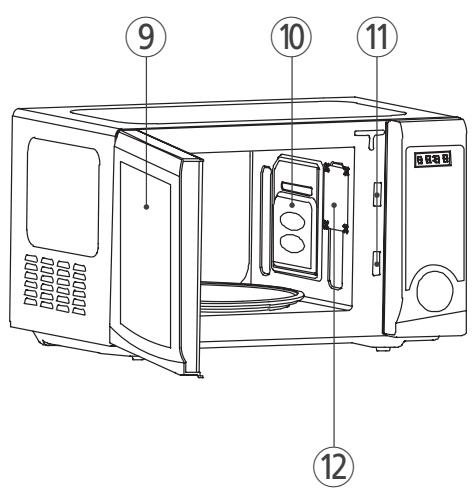 DAEWOO KOR6LM3RW - FEATURES DIAGRAM - 2