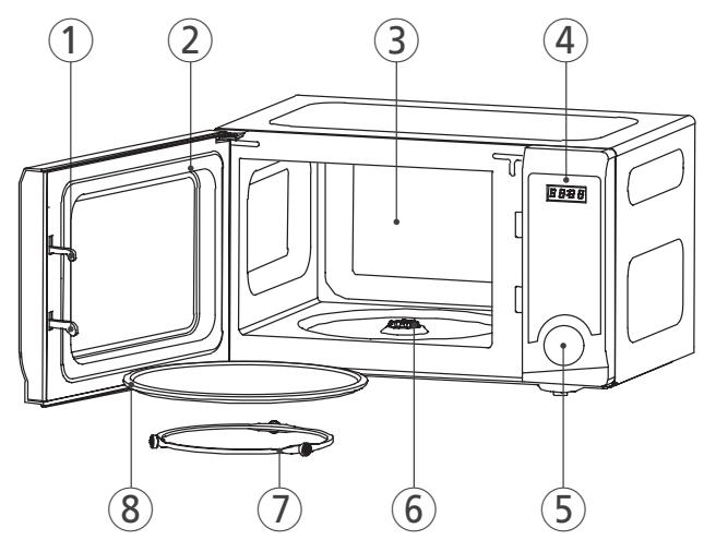 DAEWOO KOR6LM3RW - FEATURES DIAGRAM - 1
