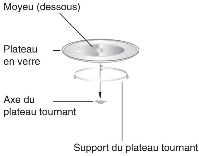 HOTPOINT MWHA 222.1 - Installation du plateau tournant - 1