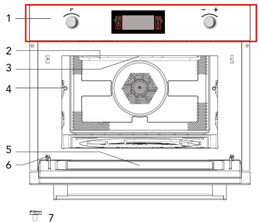 ROSIERES RMG281IN - Names of Oven Parts and Accessories - 1