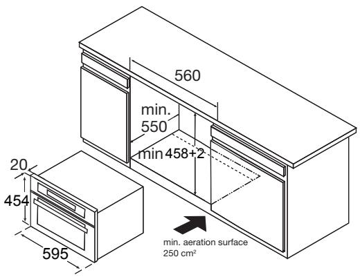 ROSIERES RMGS550X - Installation dimensions - 2