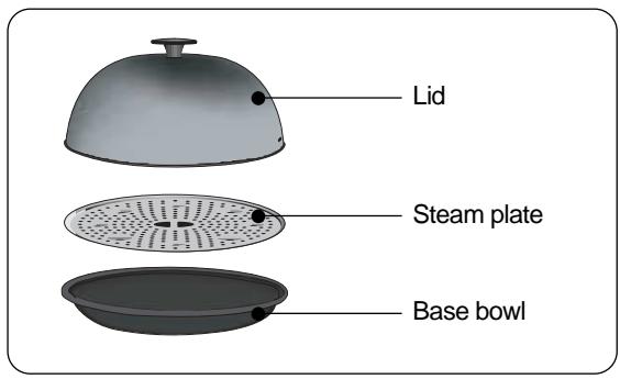 DAEWOO KOR6LM07B - STEAM BOWL GUIDE - 1