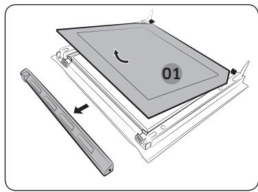 SAMSUNG NV64R3571BS - Vitre de la porte - 2