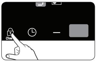 SAMSUNG NQ50K5130BS - Switching the child safety lock on / off - 1