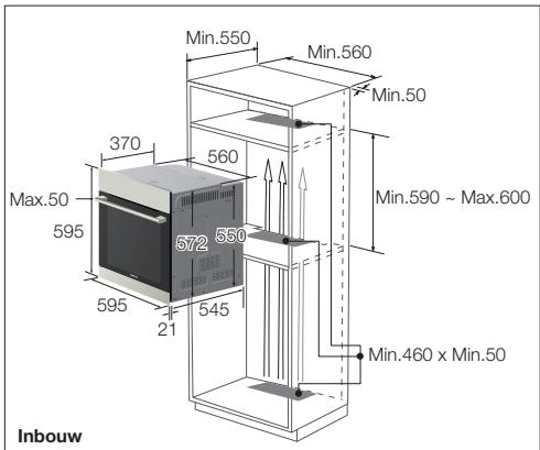 SAMSUNG NV68R3375BS - Installatie in een kast - 1