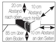 SAMSUNG MS23K3515AK - AUFSTELLEN DES MIKROWELLINGERÄTS - 1