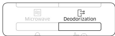 SAMSUNG MS23K3513AK - Utilisation de la fonction de désodorisation - 1