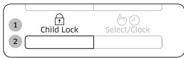 SAMSUNG MS23K3513AK - Utilisation des fonctions sécurité enfants - 1