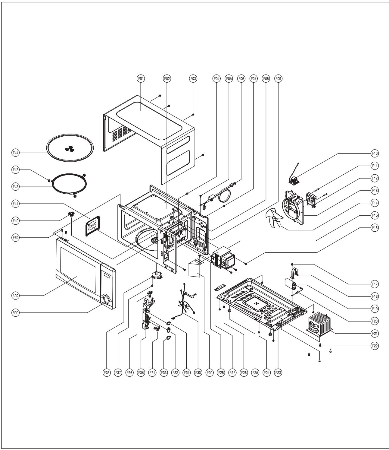 DAEWOO KOR6LBRR - PCB LOCATION NO. - 1