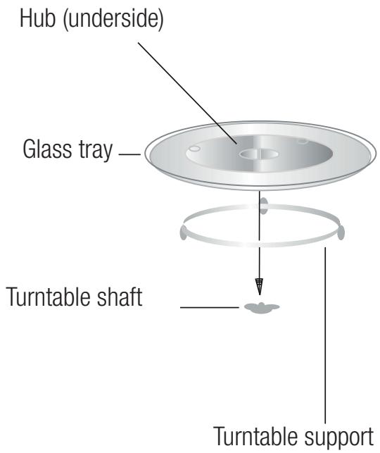 BEKO MCF32410X - Installing the turntable - 1
