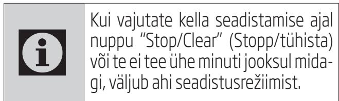 BEKO MGF23210X - Kella seadistamine - 2