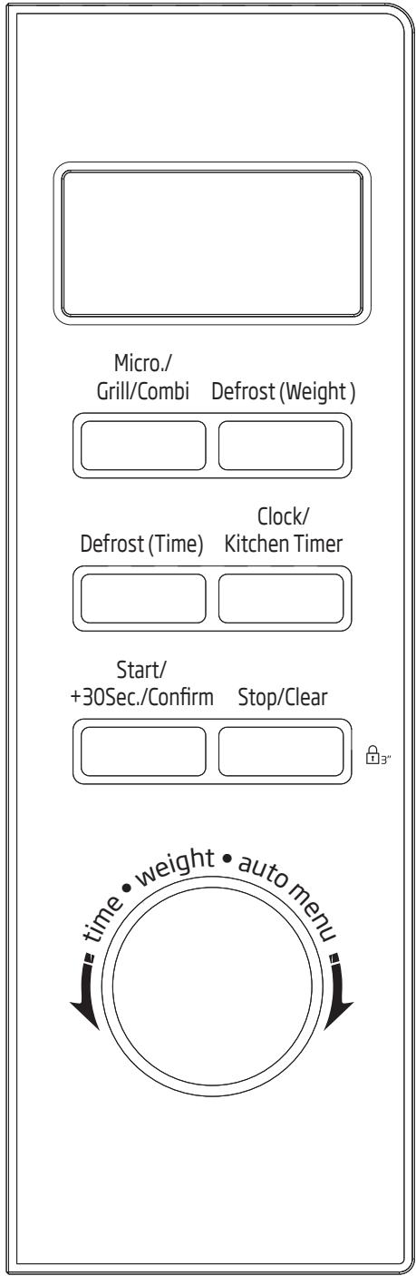BEKO MGB25333WG - Panel sterowania - 1