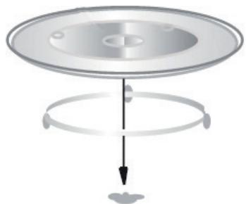 LISTO MOM L7 - PLATEAU TOURNANT EN VERRE - 1