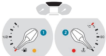 PEUGEOT RIFTER - Indicateurs avec combiné LCD texte ou combiné matrice - 1