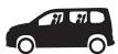 PEUGEOT RIFTER - Tablette cache-bagages 2 positions (amovible) - 1