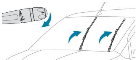 PEUGEOT RIFTER - Position particulière des essuie-vitres avant - 1