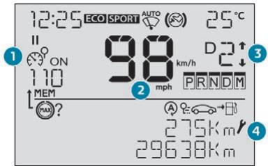 PEUGEOT RIFTER - Avec combiné LCD texte - 1