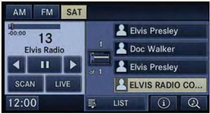 AM FM SAT -00:00 13 Elvis Radio 1 of 1 Elvis Presley Doc Walker Elvis Presley ELVIS RADIO CO... SCAN LIVE 12:00 LIST