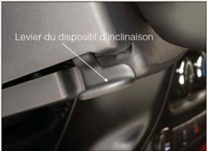 Levier du dispositif d'inclinaison