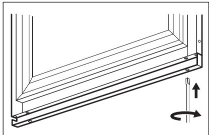 AEG-ELECTROLUX KWK884520M - Anleitung zur Montage der Ausgleichsvorrichtung am unteren Teil der Tür - 3