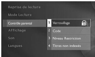 THOMSON THD300 - Pour verrouiller votre lecteur - 1