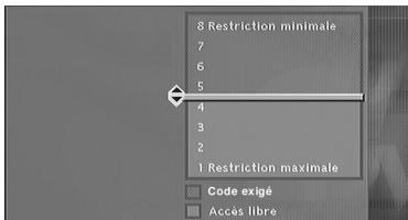 THOMSON THD300 - Régler le niveau de restriction des disques - 1