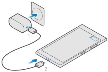 MICROSOFT N96 - Charger vous telephone à l'aide d'un chargeur USB - 1