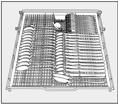 MIELE G 7150 SCVI - Exemples de rangement - 5