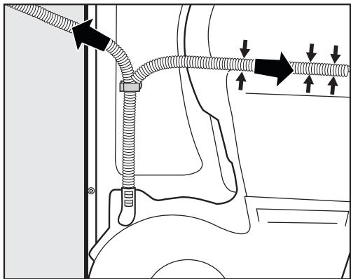 MIELE TWR860WP - Poser le tuyau de vidange - 2