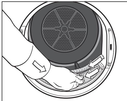 MIELE TWR860WP - Retirer les peluches visibles - 3