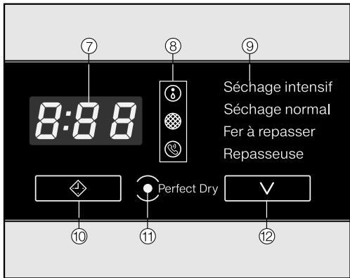 MIELE TDB230WP - Bandeau de commande - 2