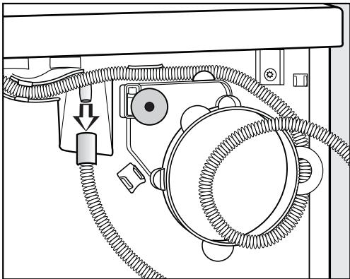 MIELE TWJ680WP NDS - Pose du tuyau de vidange. - 1