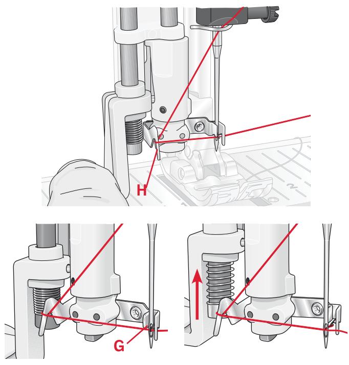 PFAFF 1070 S - Enfilage de l'aiguille double - 1