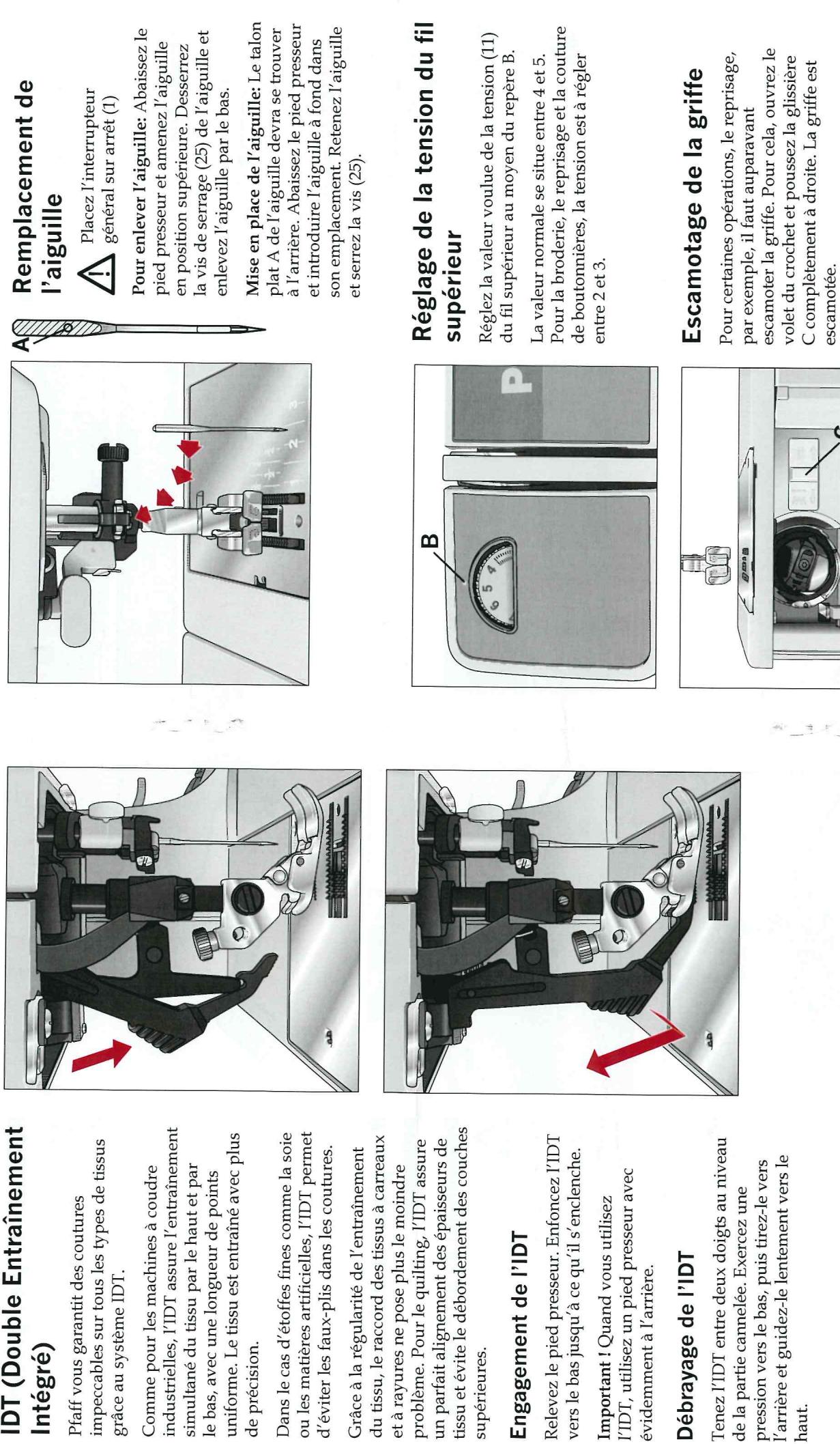 PFAFF SMARTER 150S - position de l'aiguille - 4