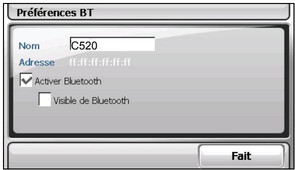 MIO SPIRIT 370 - Préférences BT - 1