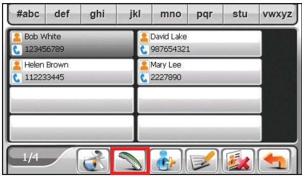 MIO SPIRIT 370 - Appeler un Contact au téléphone - 2