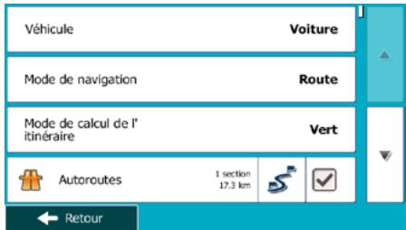 MAPPY ITI S446 EUROPE - Modification des types de routes utilisés dans la planification d'itinéraire - 3