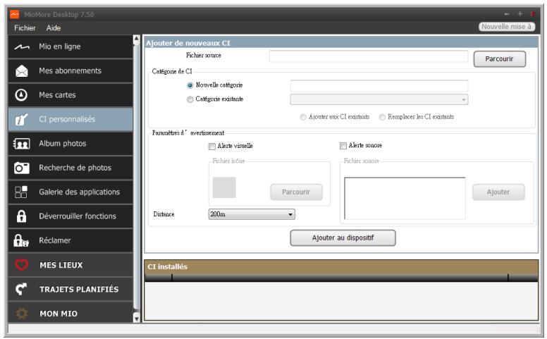 MIO MIVUE 792 - CI personalisés - 2