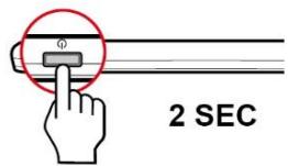MIO MIVUE 792 - Utilisation du bouton de mise en marche - 1