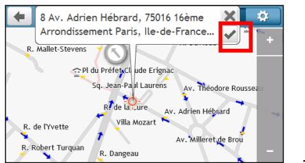 MIO MIVUE 792 - Comment prévisualiser la destination sur la carte ? - 2