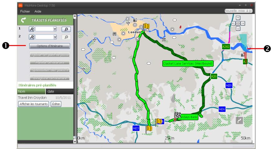 MIO MIVUE 792 - TRAJETS PLANIFIÉS - 1