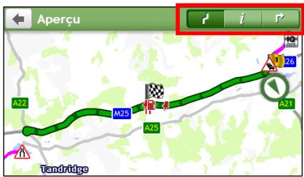 MIO MIVUE 792 - Comment utiliser les onglets dans la barre de titre ? - 1