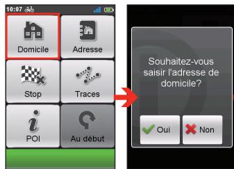 MIO SPIRIT 8670 - Configurer l'emplacement de votre domicile - 1