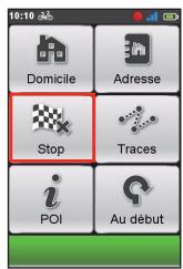 MIO SPIRIT 8670 - Arreter la navigation - 1