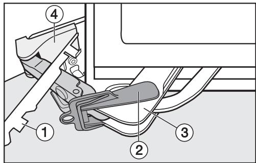 MIELE FNS37402I - Démontage de l'amortisseur de porte : - 2