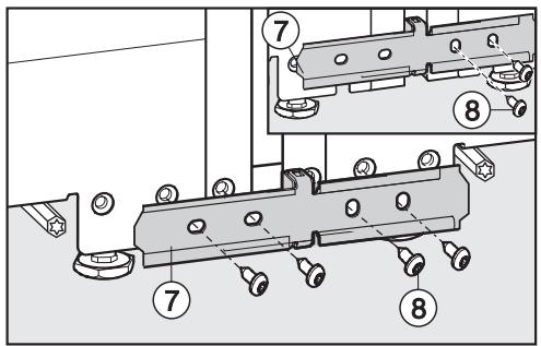 MIELE FNS37402I - Étapes de montage sur les faces avant des appareils - 5