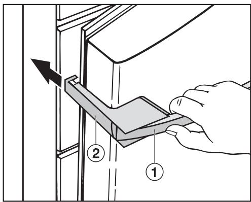 MIELE FNS37402I - Démontage de la poignée de porte : - 1