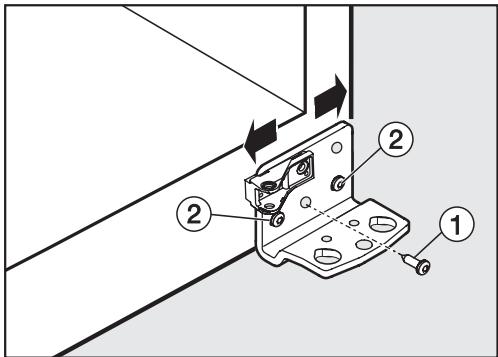MIELE FNS37402I - Alignement de la porte de l'appareil - 1