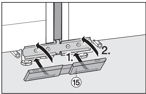 MIELE FNS37402I - Étapes de montage sur les faces avant des appareils - 4