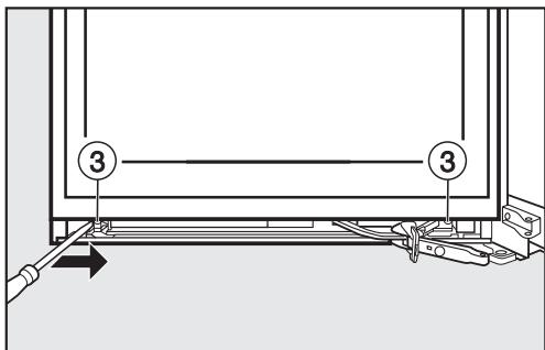 MIELE FNS37402I - Installation de l'amortisseur de porte : - 3